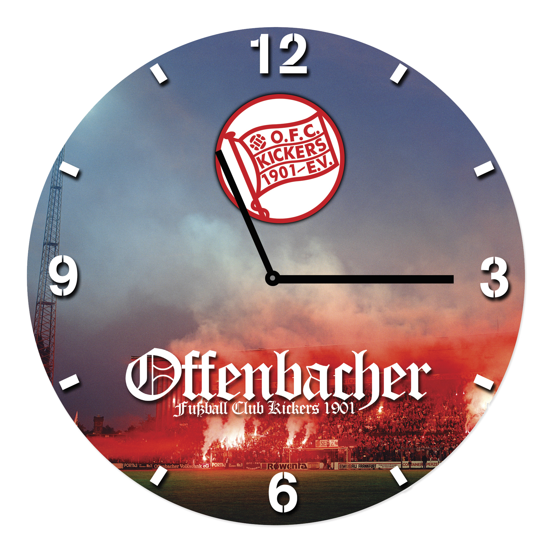Wanduhr "Flutlicht"